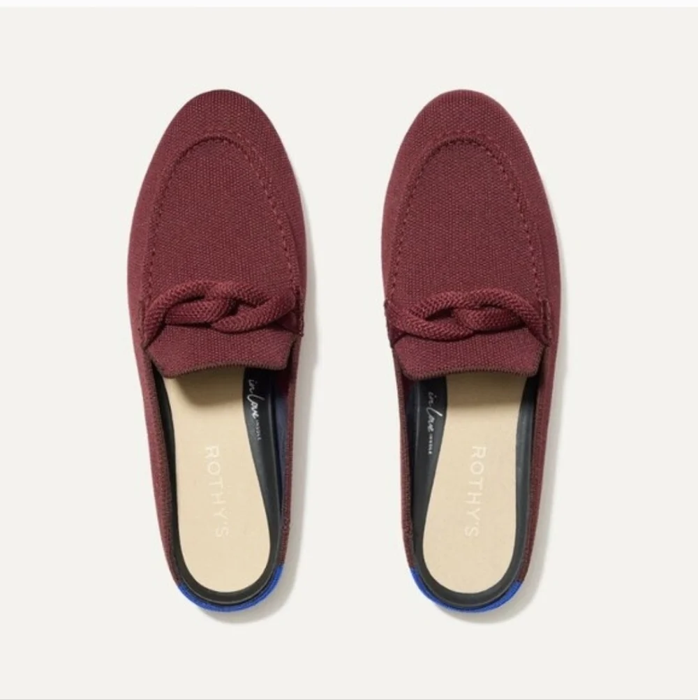 Rothy's The Loafer Mule Auburn Syrah 5 NWOT - Picture 2 of 14